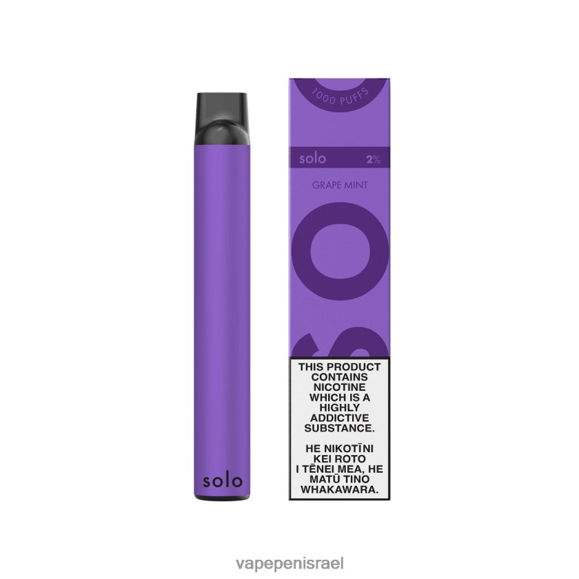 Disposable Vape Israel - Solo ואפי חד פעמי מנטה ענבים 2RHF867