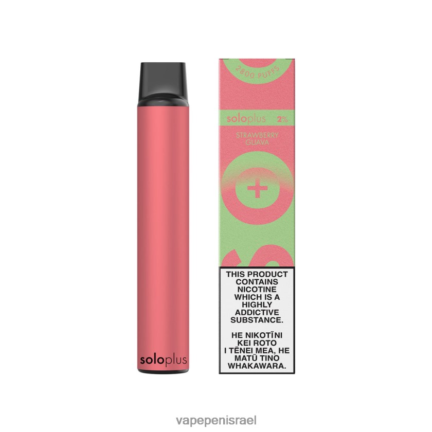 Disposable Vape Israel - Solo Plus קולקציית vape paradise חד פעמית גויאבה תותים 2RHF8637