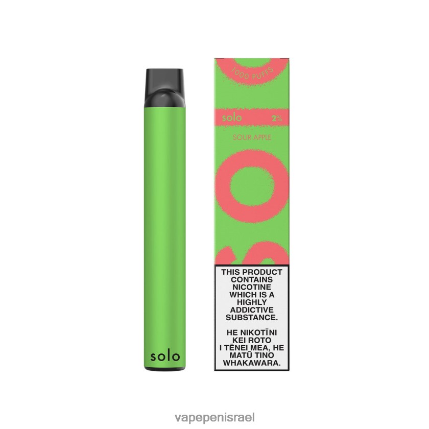 E Cigarette Liquid - Solo ואפי חד פעמי תפוח חמוץ 2RHF865