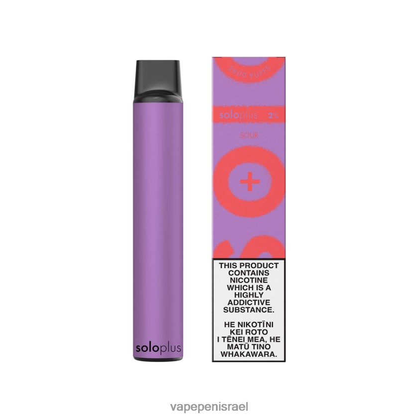 E Cigarette Liquid - Solo Plus ואפי חד פעמי חָמוּץ 2RHF8625