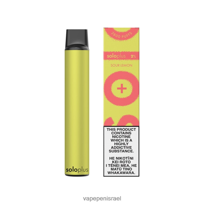 Vape Israel - Solo Plus ואפי חד פעמי לימון חמוץ 2RHF8636