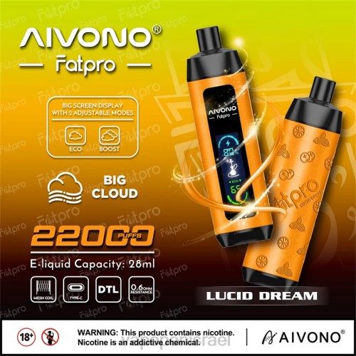 Disposable Vape Israel - Aivono Fatpro 22000 P4D267 חלום צלול