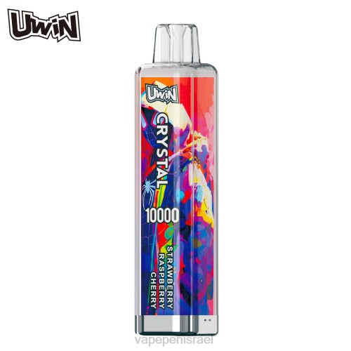 Disposable Vape Israel - UWIN CRYSTAL 10,000 אדים חד פעמיים P4D26372 דובדבן פטל תות