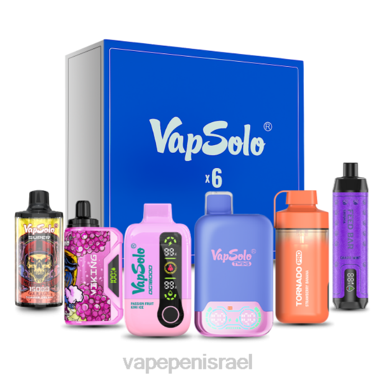 Disposable Vape Israel - Vapsolo סט קופסת הפתעות טעמים אקראיים 2264137