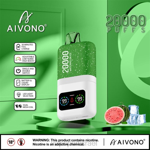 E Cigarette Liquid - Aivono AIM magic 20000 P4D2675 קרח אבטיח