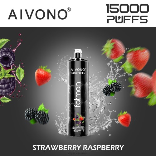E Cigarette Liquid - Aivono FATMAN 15,000 P4D2615 פטל תות