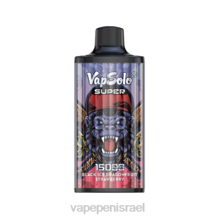 E Cigarette Liquid - Vapsolo SUPER ואפי חד פעמי קרח שחור תות שדה 2264125