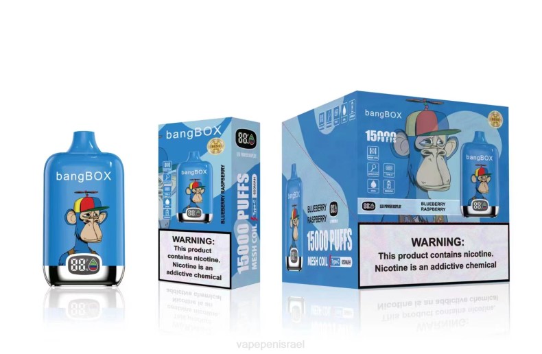 Vape Israel - Bang Box 15000 שאיפות אוכמניות פטל 8X0246
