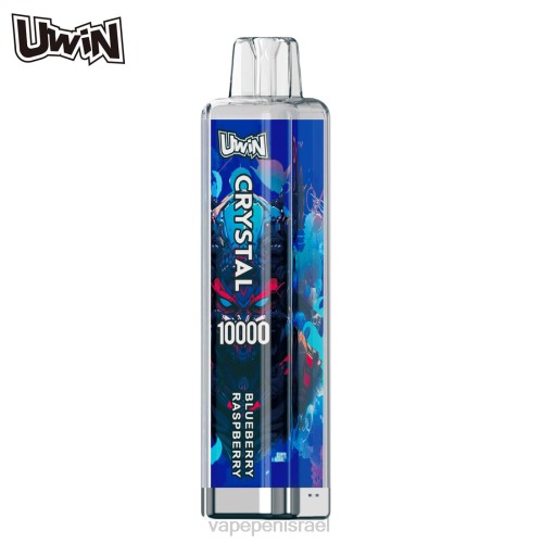 Vape Israel - UWIN CRYSTAL 10,000 אדים חד פעמיים P4D26366 אוכמניות פטל