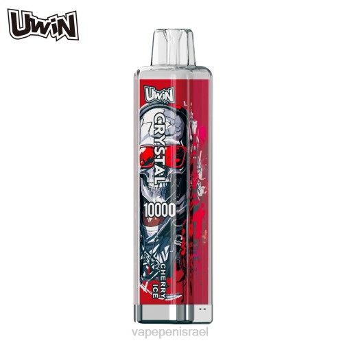 Vape Israel - UWIN CRYSTAL 10,000 אדים חד פעמיים P4D26371 קרח דובדבן