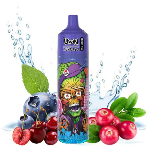 Vape Israel - UWIN CRYSTAL ואפי חד פעמי 35k P4D26391 חמוציות דובדבן אוכמניות