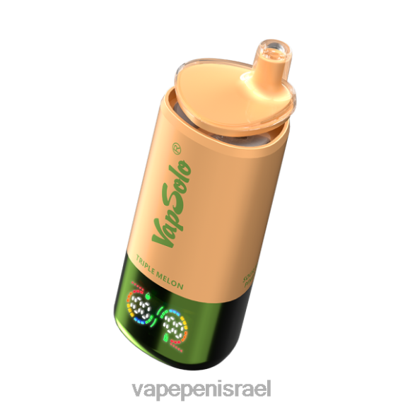 Vape Israel - VapSolo Triple 30000 שאיפות F6BFF6 פטל תות ומלון טריפל ואננס מנגו חמוץ