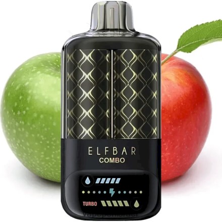 Vape Juice Israel - Elf Bar Combo 25,000 תפוח ירוק ושישה תפוח כפול LNJHNR3