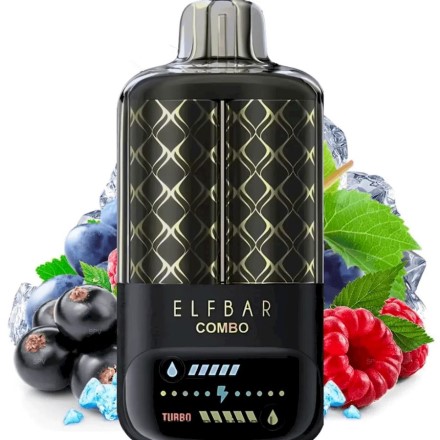 Vape Juice Israel - Elf Bar Combo 25,000 פטל וענבים דומדמניות שחורות LNJHNR8