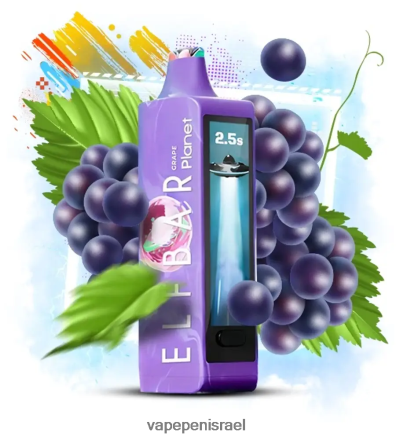 Vape Juice Israel - Elf Bar Planet 25,000 עַנָב LNJHNR13