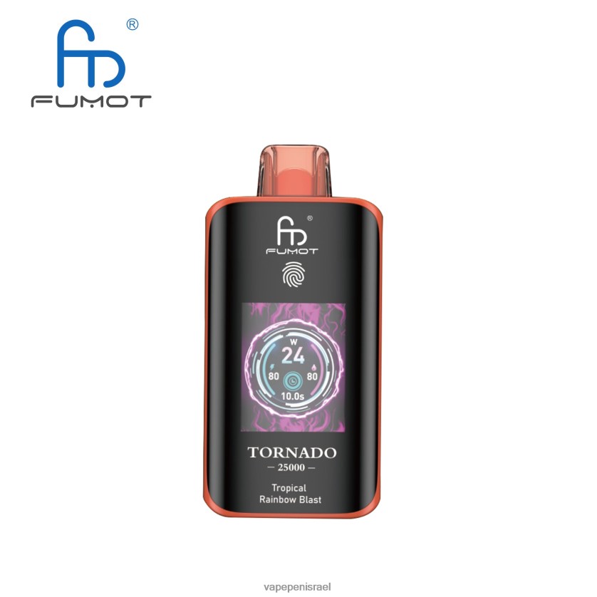 Vape Juice Israel - Fumot Tornado 25000 וואפ חד פעמי פיצוץ קשת טרופי LTLF0613
