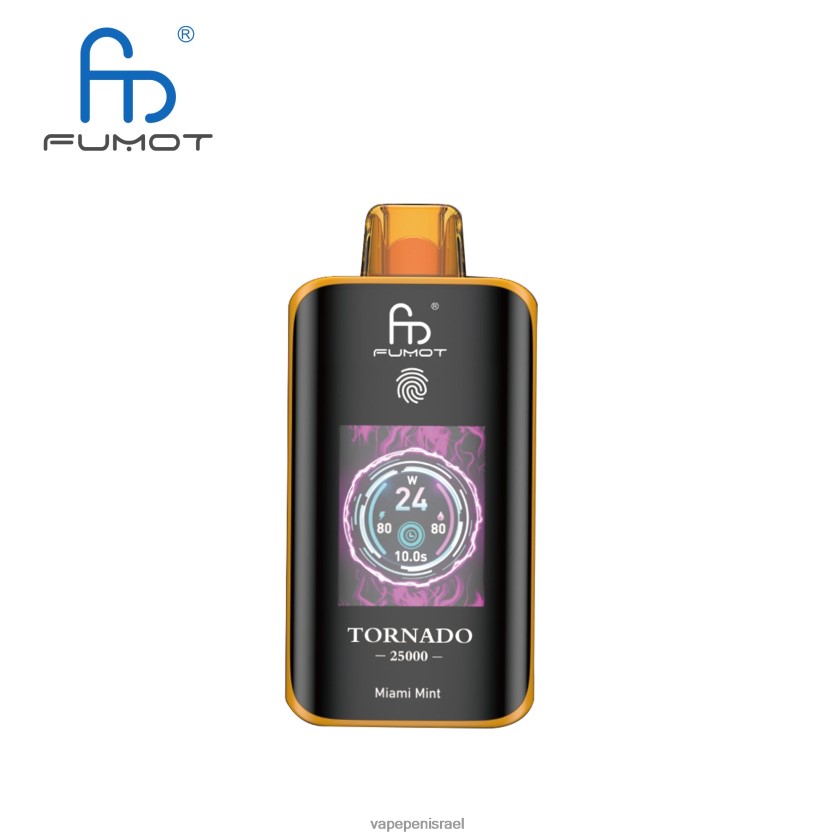 Vape Juice Israel - Fumot Tornado 25000 וואפ חד פעמי מיאמי מנטה LTLF068