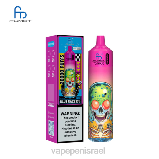 Vape Juice Israel - Fumot Tornado מוזיקה של 30 אלף קרח כחול razz NF8L3