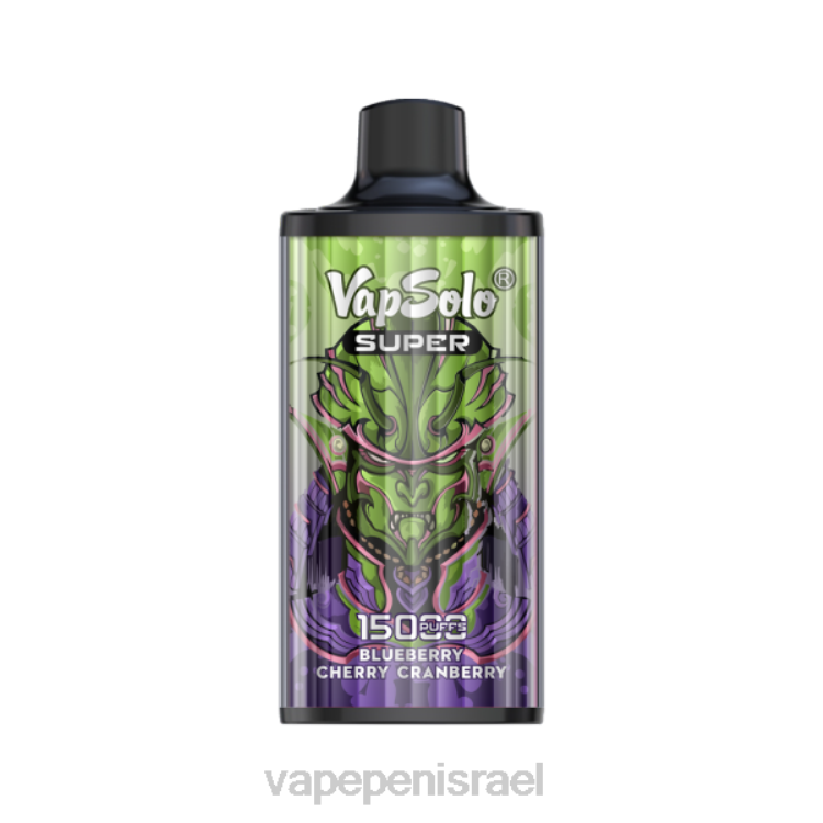 Vape Juice Israel - Vapsolo SUPER ואפי חד פעמי חמוציות דובדבן אוכמניות 2264128