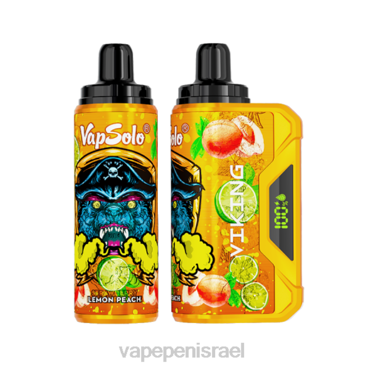 Vape Juice Israel - Vapsolo VIKING ואפי חד פעמי אפרסק לימון 2264153