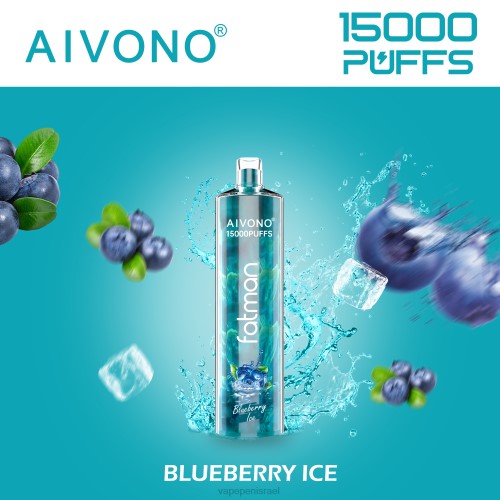 Vape Pen - Aivono FATMAN 15,000 P4D2614 קרח אוכמניות