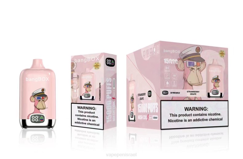 Vape Pen - Bang Box 15000 שאיפות ענבי תות 8X0244