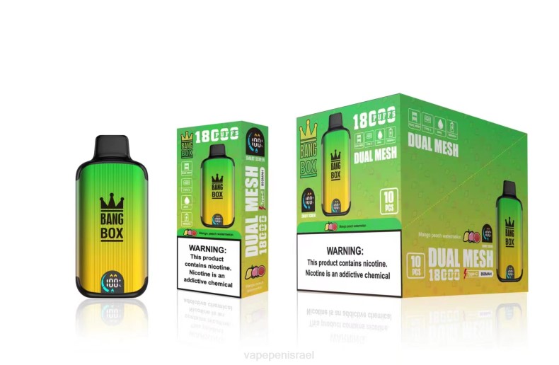 Vape Pen - Bang Box 18000 שאיפות אבטיח מנגו אפרסק 8X0289