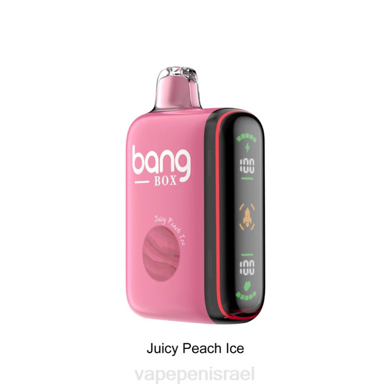 Vape Pen - Bang Box תצוגת כוח חכמה של 9000-18000 נשיפות קרח אפרסק עסיסי 8X0229