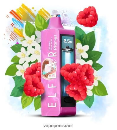 Vape Pen - Elf Bar Planet 25,000 פטל יסמין LNJHNR19