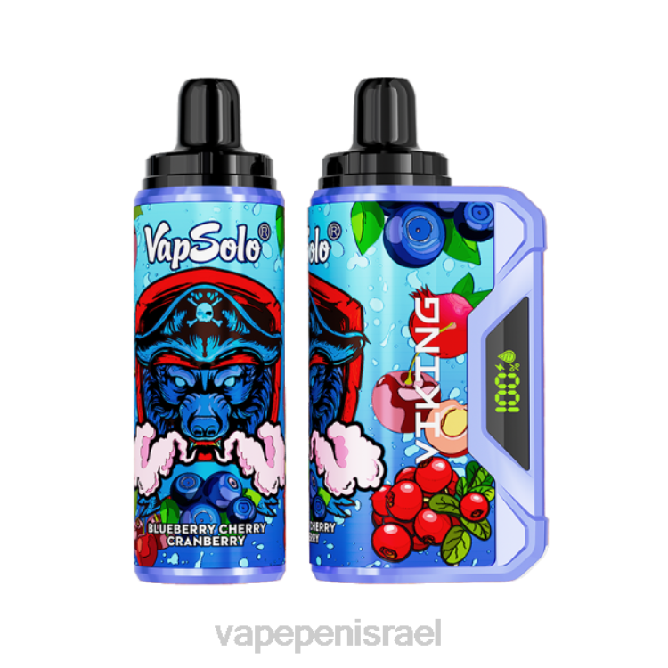 Vape Pen - Vapsolo VIKING ואפי חד פעמי חמוציות דובדבן אוכמניות 2264149