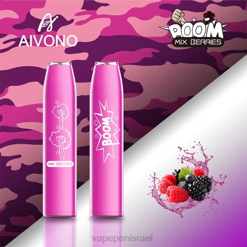 Vape Israel - Aivono AIM BOOM 600 P4D26361 פירות יער מעורבים