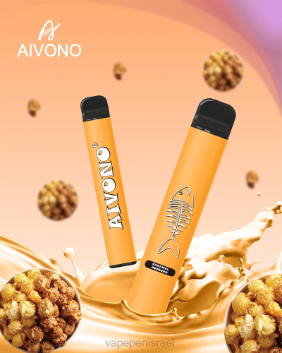 Vape Israel - Aivono AIM FISHBONE 600 P4D26286 פופקורן קרמל