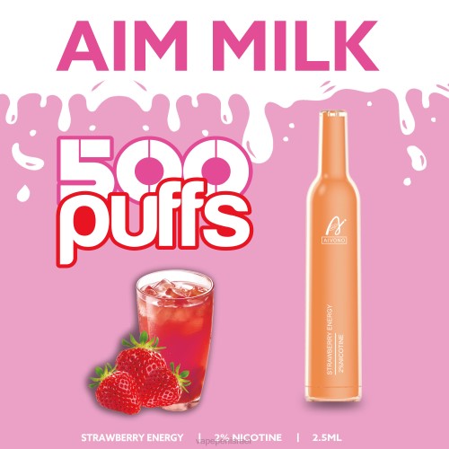Vape Israel - Aivono AIM MILK 500 P4D26266 אנרגיית תות