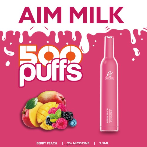Vape Juice Israel - Aivono AIM MILK 500 P4D26273 אפרסק ברי