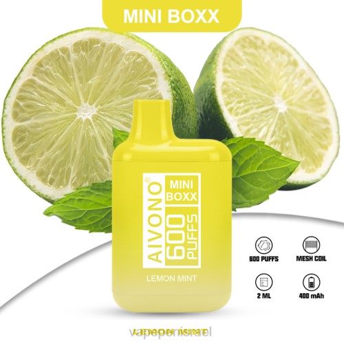Vape Juice Israel - Aivono AIM MINI BOXX 600 P4D26233 נענע לימון