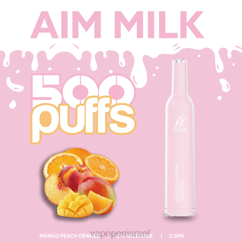 Vape Pen - Aivono AIM MILK 500 P4D26269 תפוז מנגו אפרסק