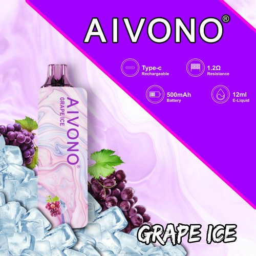 Disposable Vape Israel - Aivono AIM GUN 7000 P4D26102 קרח ענבים