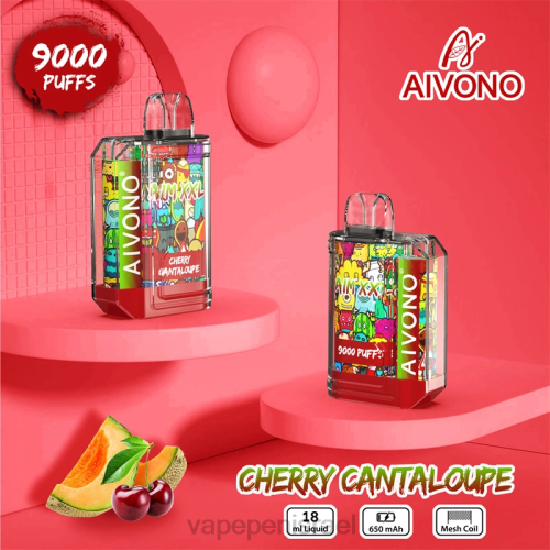 Disposable Vape Israel - Aivono AIM XXL מדבקת פה 9000 שקופה P4D2657 מלונית דובדבן
