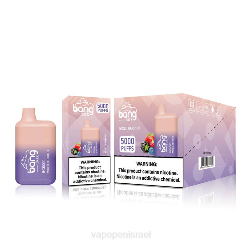 Disposable Vape Israel - Bang Box bc5000 חַד פַּעֲמִי 8X0287