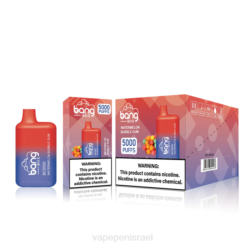 Disposable Vape Israel - Bang Box bc5000 חַד פַּעֲמִי 8X0287