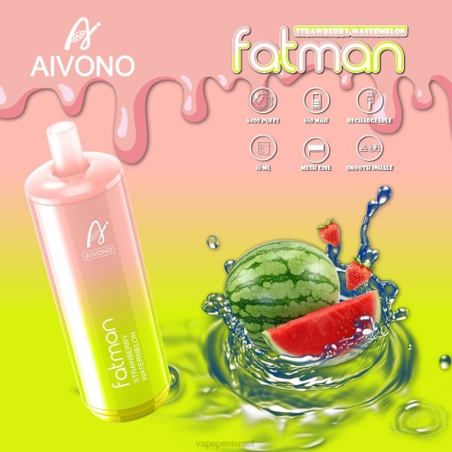 E Cigarette Liquid - Aivono FATMAN 6800 P4D2630 אבטיח תות