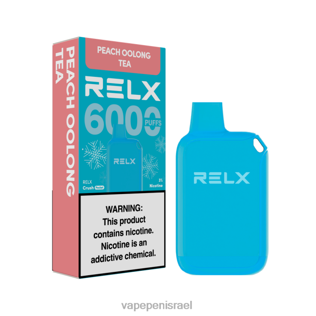 E Cigarette Liquid - RELX Crush Pocket 6000 קפואים תה אולונג אפרסק 0D04Z10
