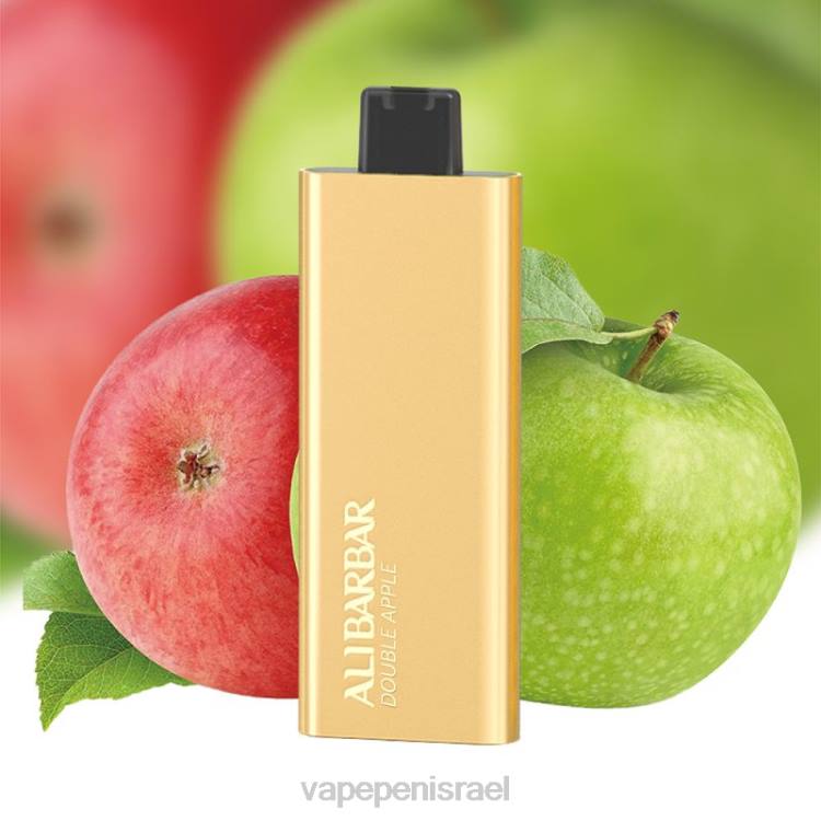 Vape Israel - Alibarbar Pandora 7000 וואפ חד פעמי תפוח כפול 226466