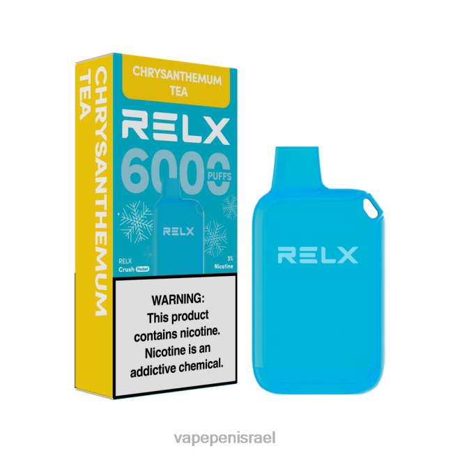 Vape Israel - RELX Crush Pocket 6000 קפואים תה חרצית 0D04Z21