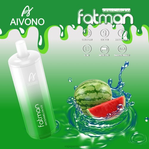 Vape Juice Israel - Aivono FATMAN 6800 P4D2628 קרח אבטיח