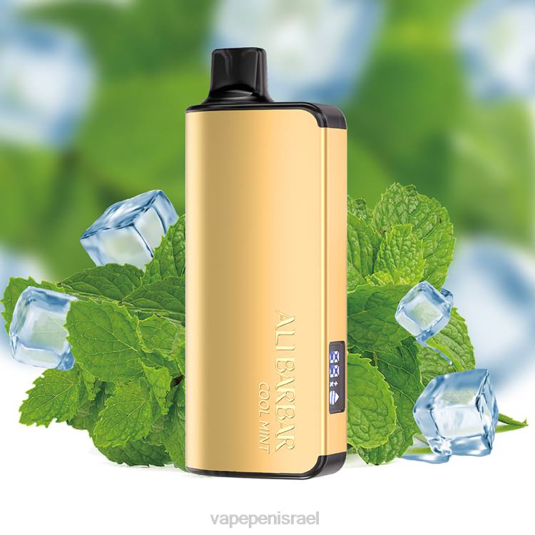 Vape Juice Israel - Alibarbar Ingot 9000 וואפ חד פעמי מנטה קרירה 226418
