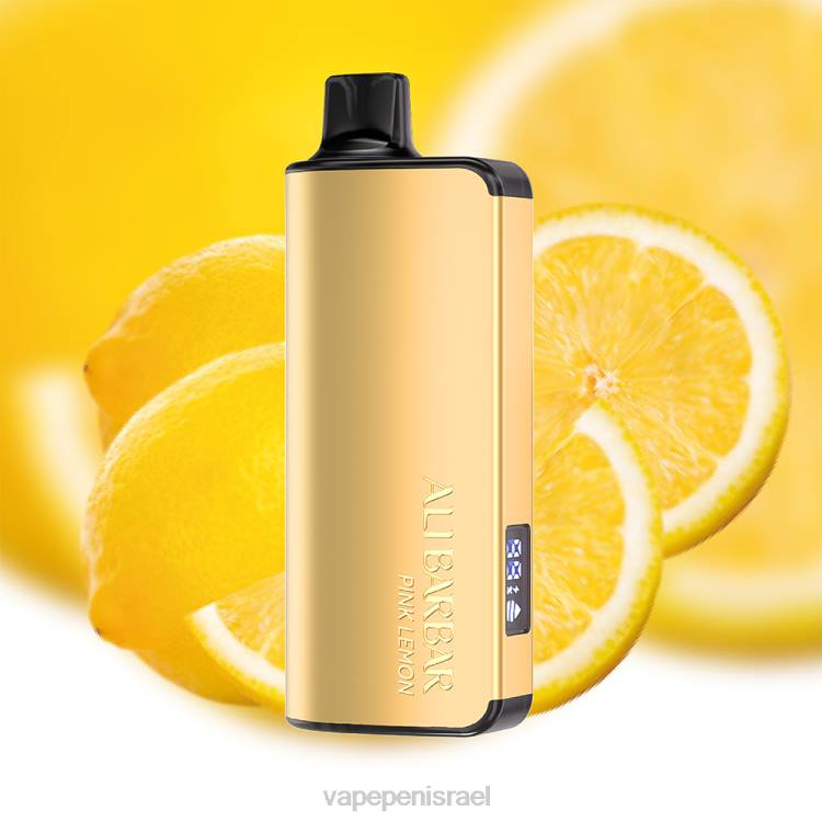 Vape Juice Israel - Alibarbar Ingot 9000 וואפ חד פעמי לימון ורוד 226423