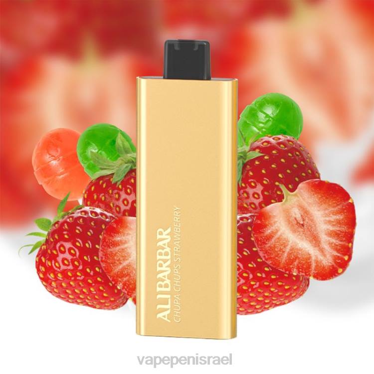 Vape Juice Israel - Alibarbar Pandora 7000 וואפ חד פעמי chupa chups תות 226453