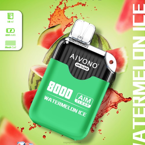 Vape Pen - Aivono AIM CLEAR 8000 P4D26204 קרח אבטיח