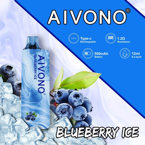 Vape Pen - Aivono AIM GUN 7000 P4D26104 קרח אוכמניות